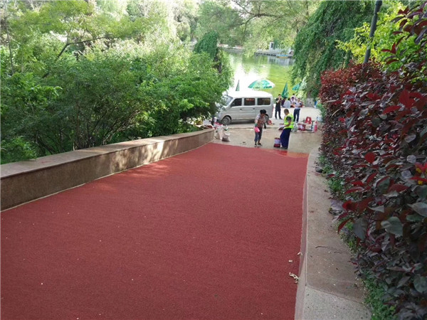 定西彩色路面施工